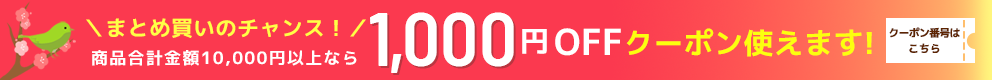 1,000OFFクーポンでさらに激安