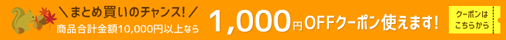 1,000OFFクーポンでさらに激安