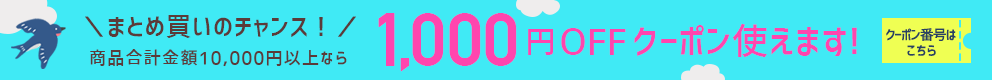 1,000OFFクーポンでさらに激安