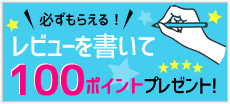 レビュー投稿で100ポイント