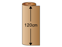【１本】A段1200幅 段高め巻きダンボール 1200mm幅×30M+（表面保護材としてプラス2M巻き）